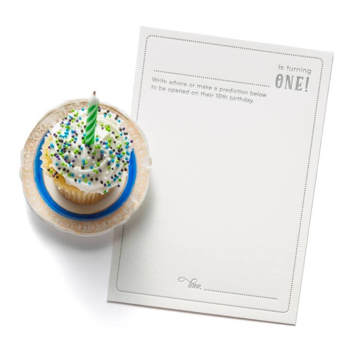 1st Birthday Time Capsule Cards