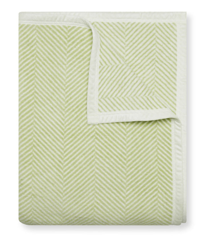 Light Green Herringbone Blanket