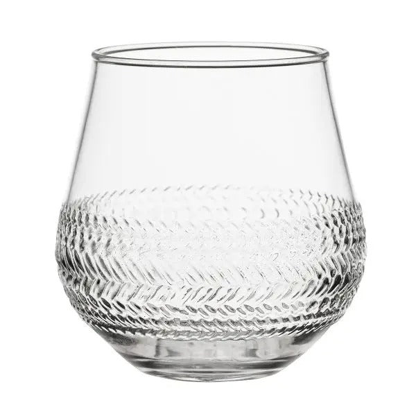 Le Panier Clear Acrylic Stemless Wine Glass