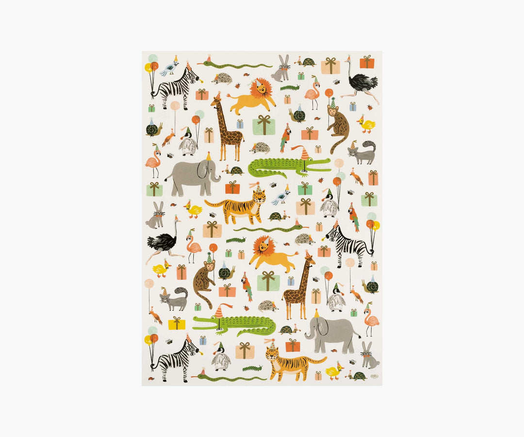Party Animals Wrapping Sheets Set/3