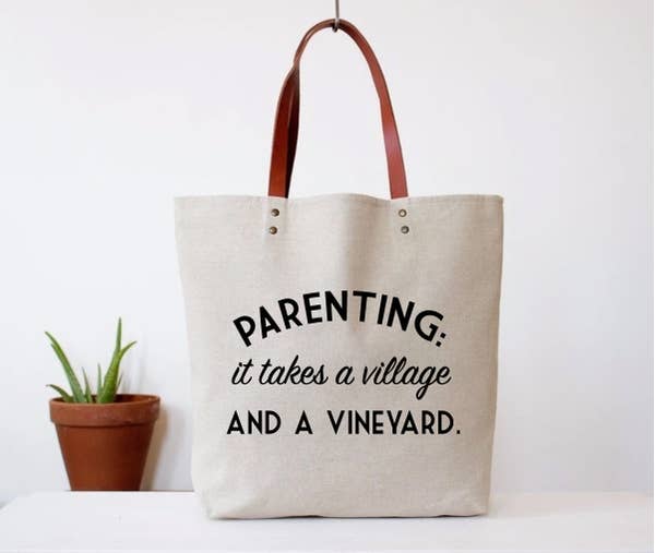 Parenting Village & Vineyard Tote Bag