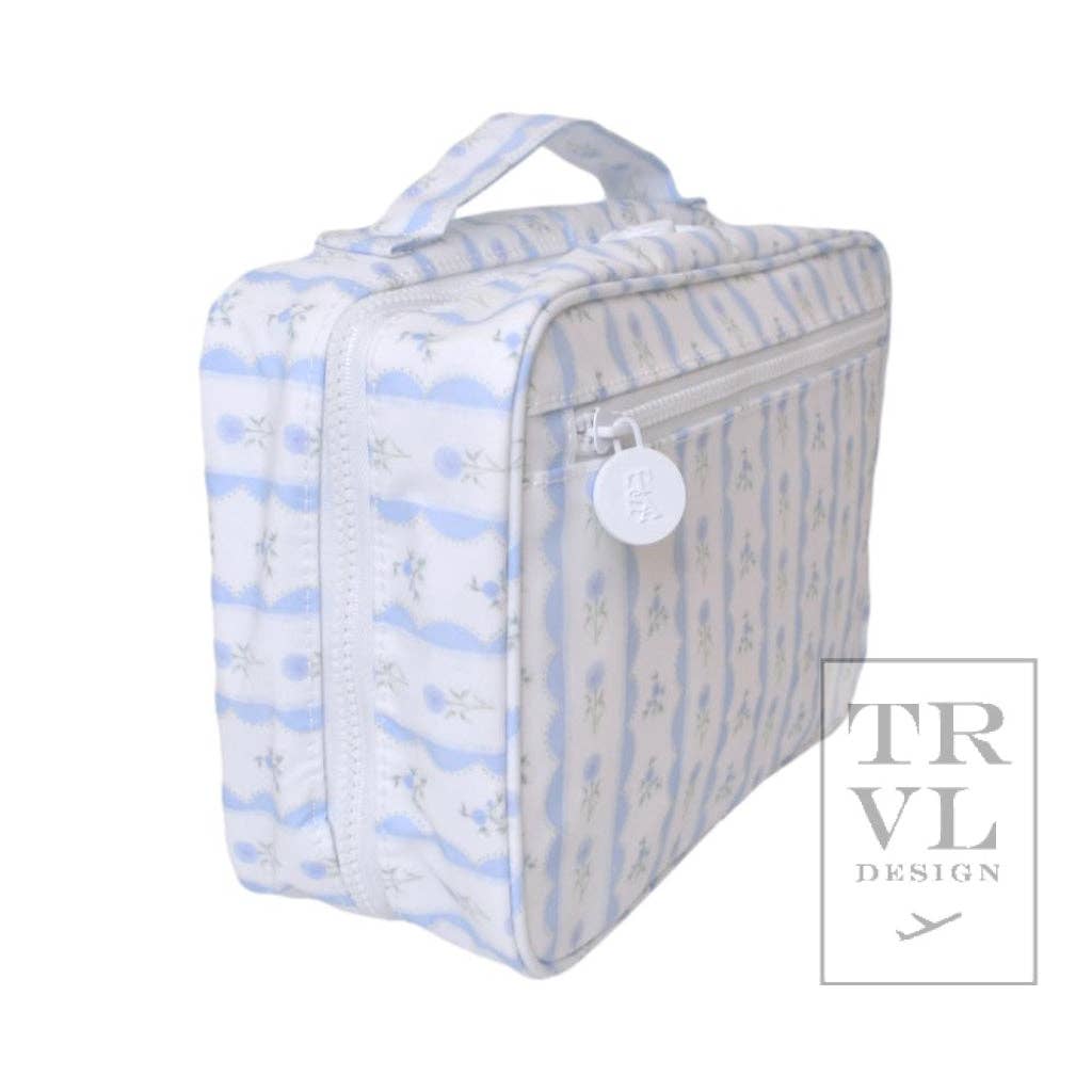 Blue Floral Toiletry Bag