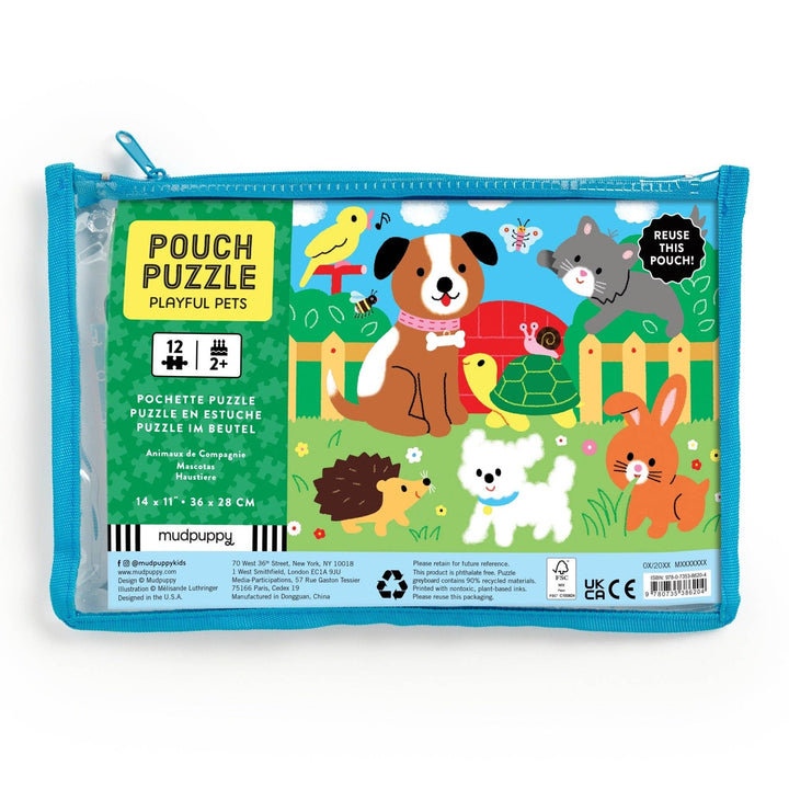 Playful Pets 12-Piece Pouch Puzzle