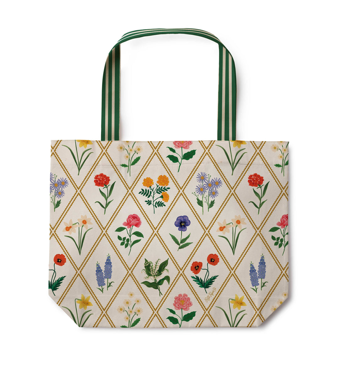 Garden Study East West Canvas Tote Bag