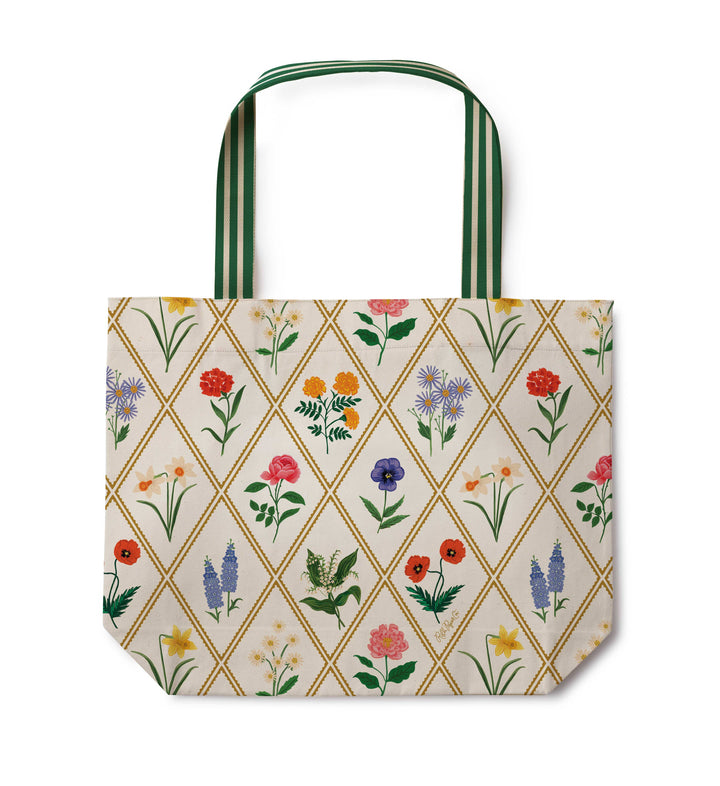Garden Study East West Canvas Tote Bag