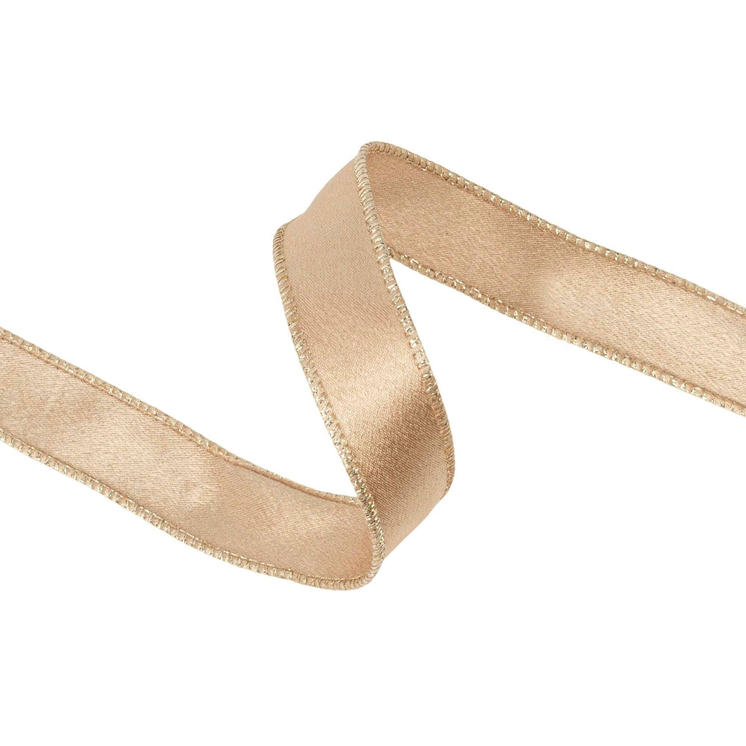 Gold Shimmer Satin Ribbon 10 Yd