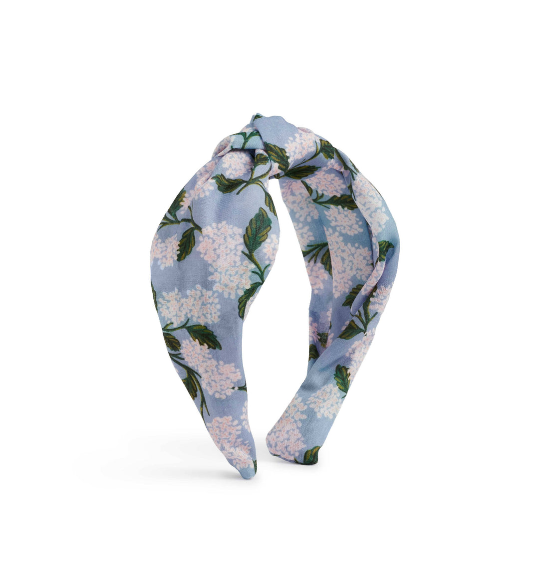 Blue Hydrangea Knotted Headband