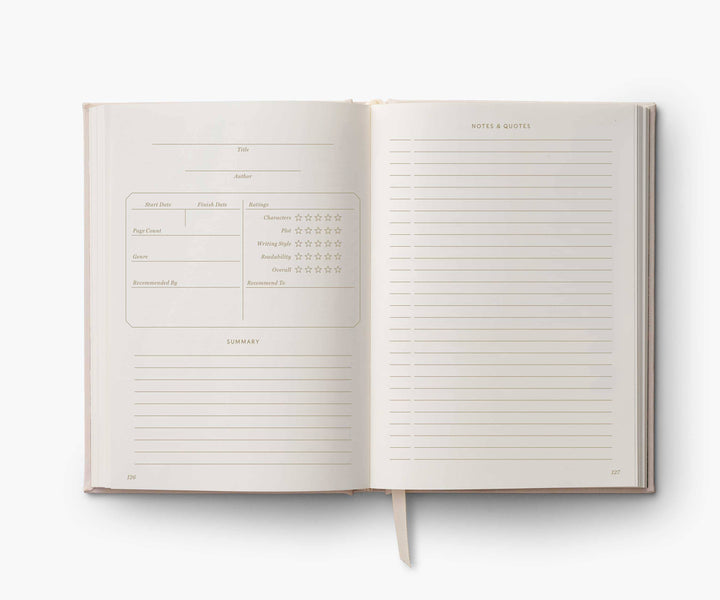 Book Club Embroidered Journal