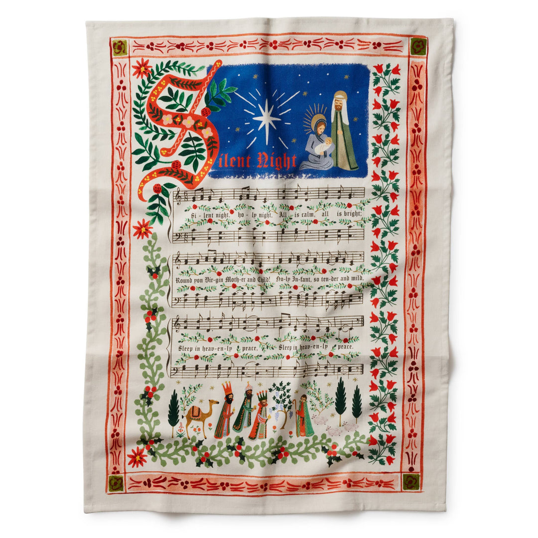 Christmas Carols Tea Towel
