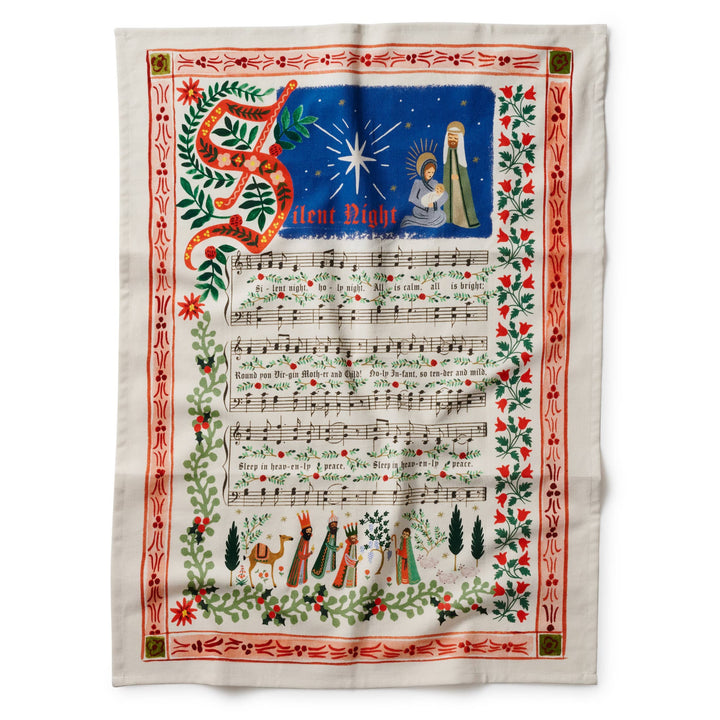 Christmas Carols Tea Towel