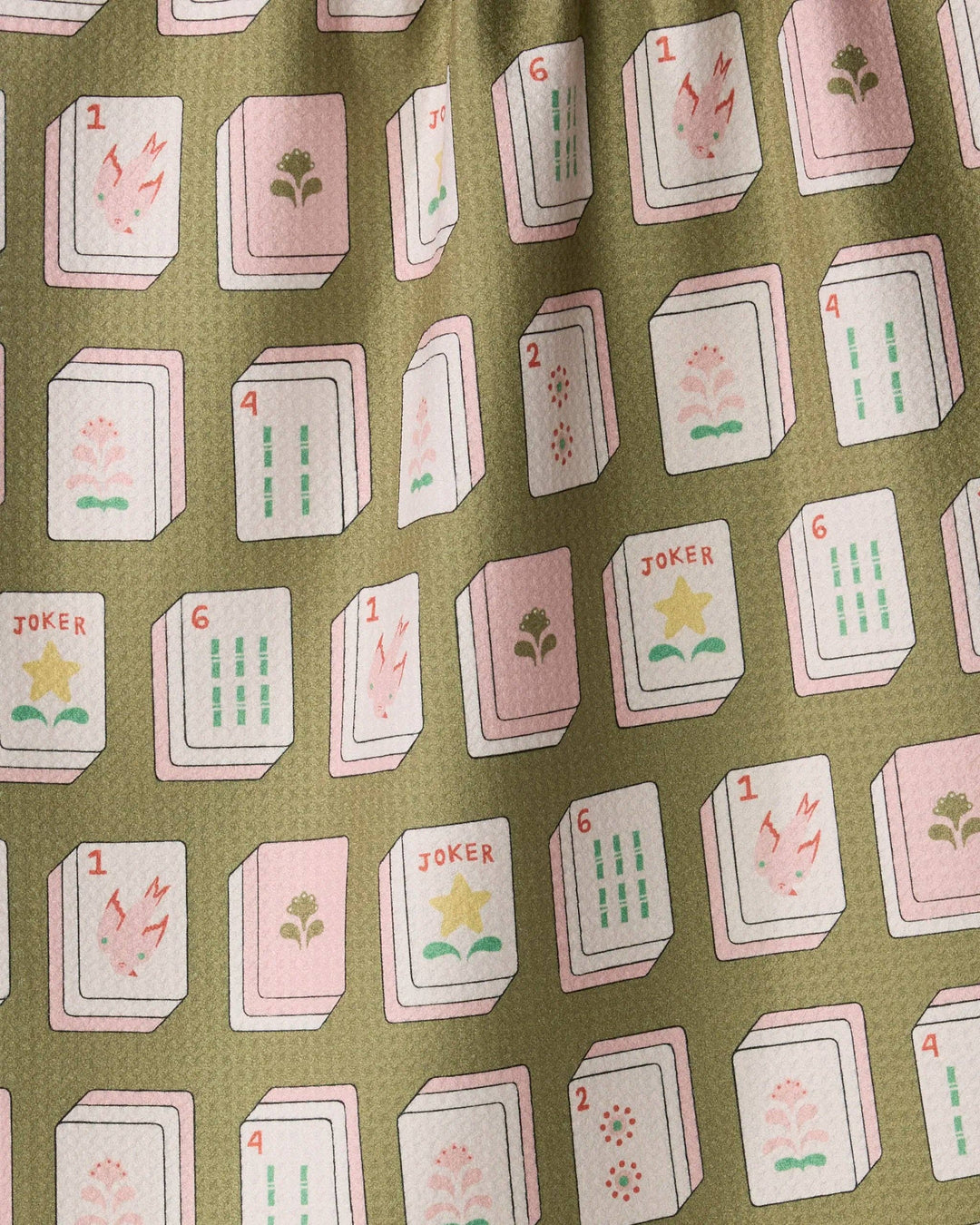 Flower Tiles Tea Towel
