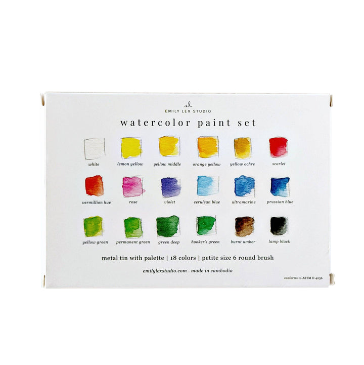 Watercolor Paint Set