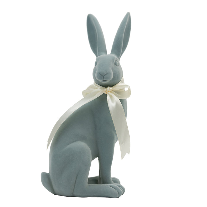 10.5" Pastel Flocked Bunny