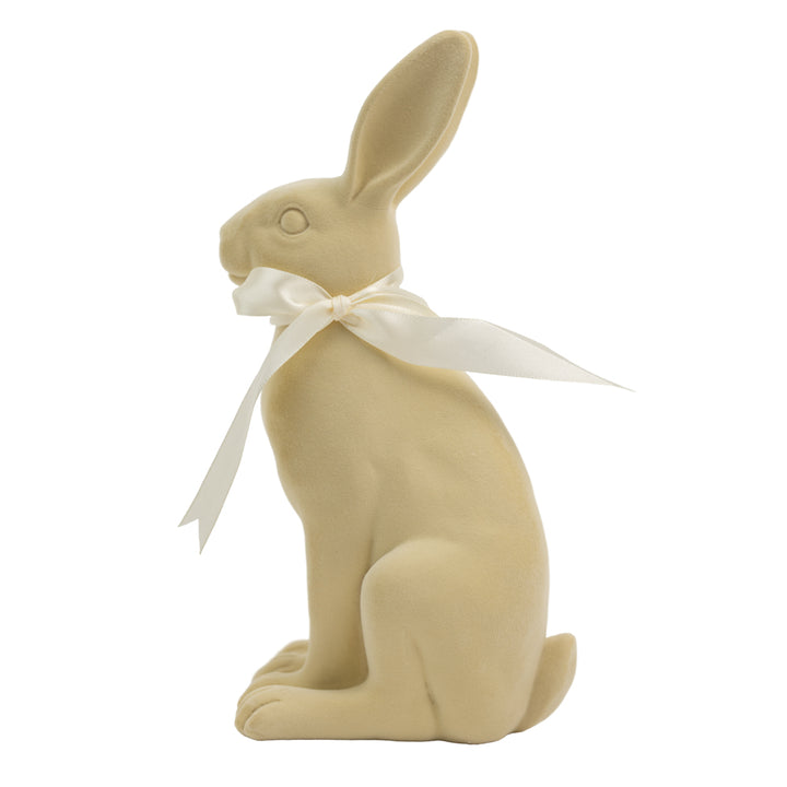 10.5" Pastel Flocked Bunny