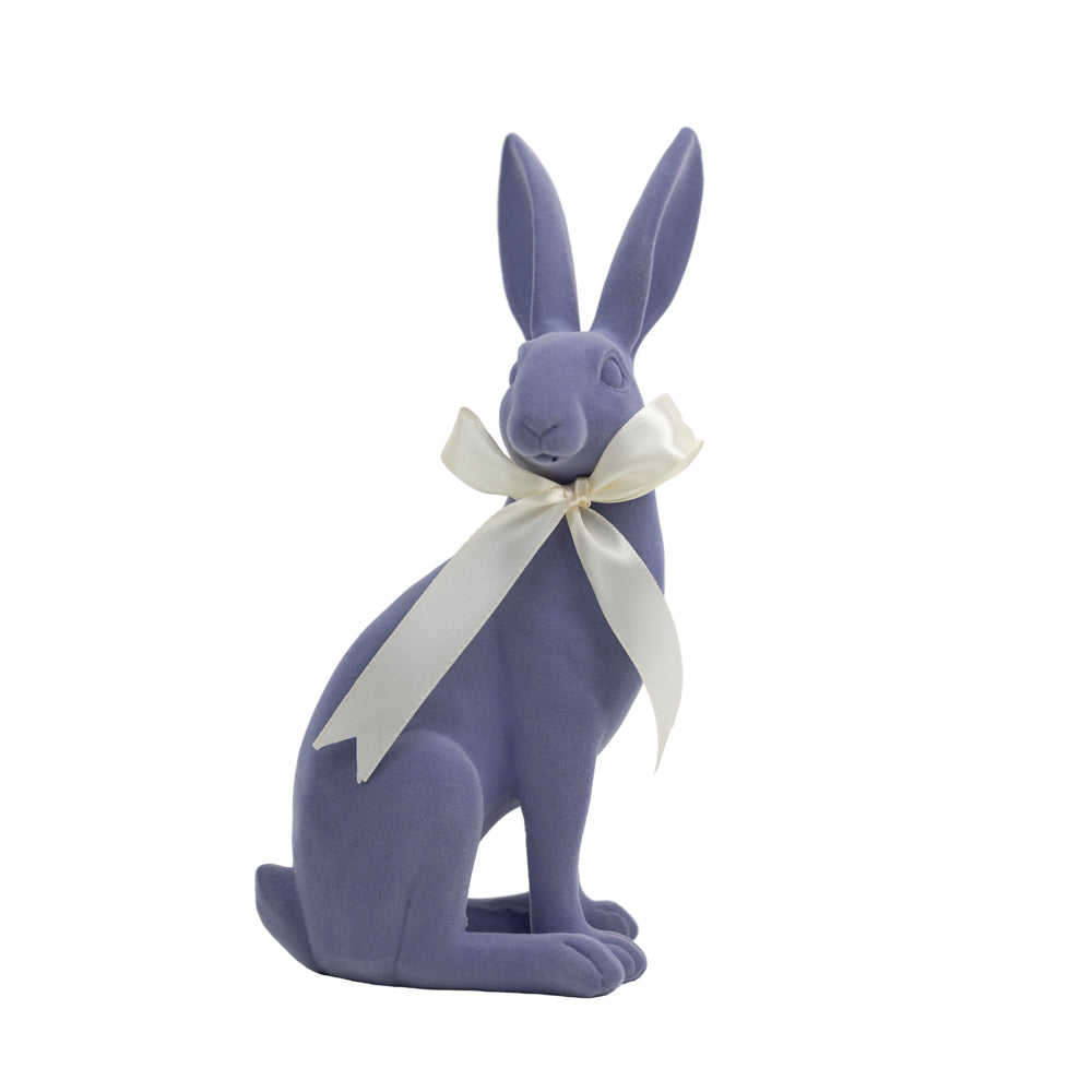 10.5" Pastel Flocked Bunny