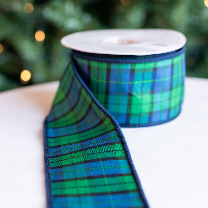 10 Yds. Blue Plaid Ribbon