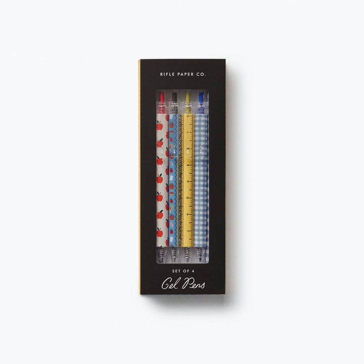 Schoolhouse Gel Pen, Set of 4