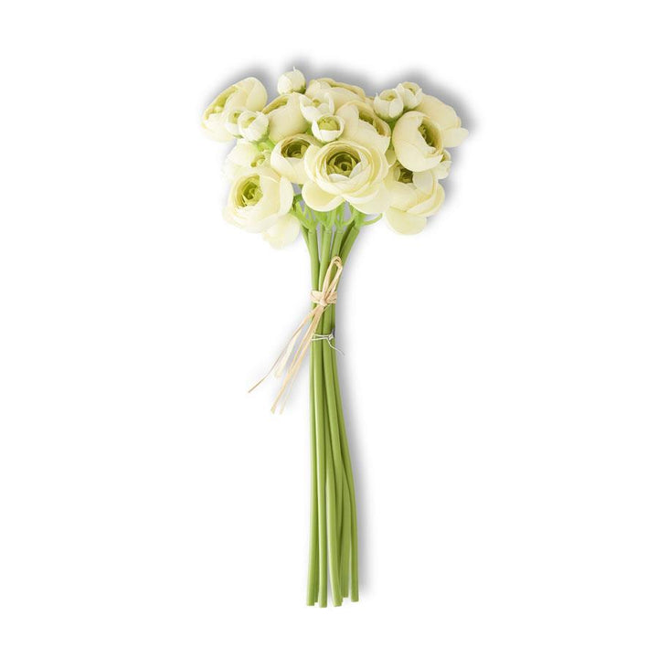 11" Cream Ranunculus Bundle