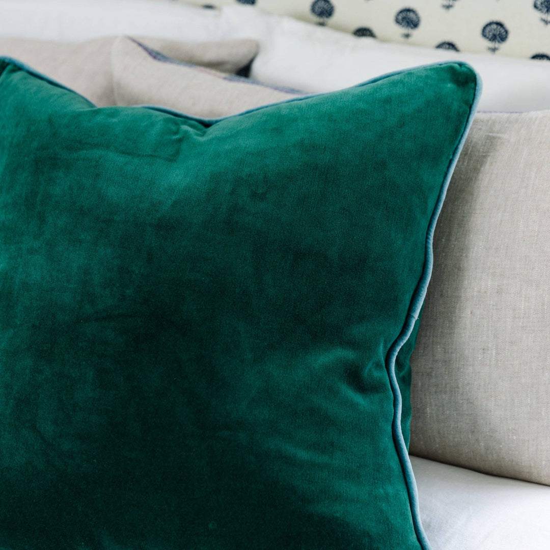 Green Velvet Pillow Case
