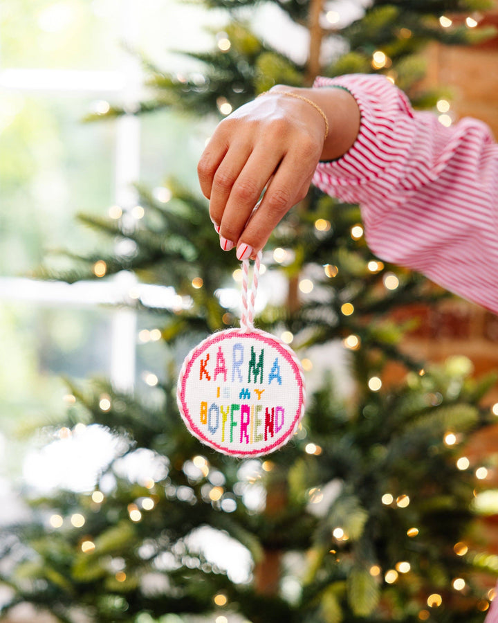 Karma Needlepoint Ornament
