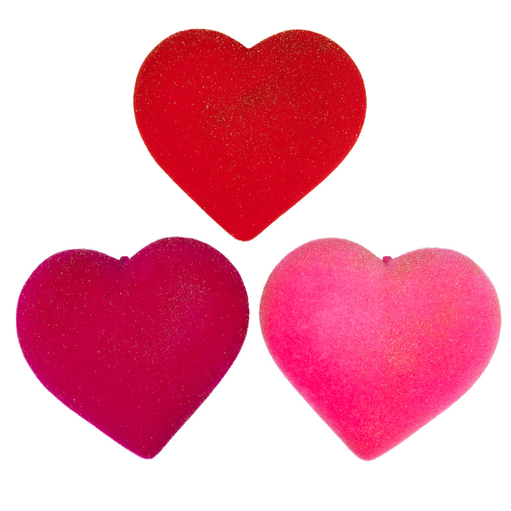 12" Flocked Heart