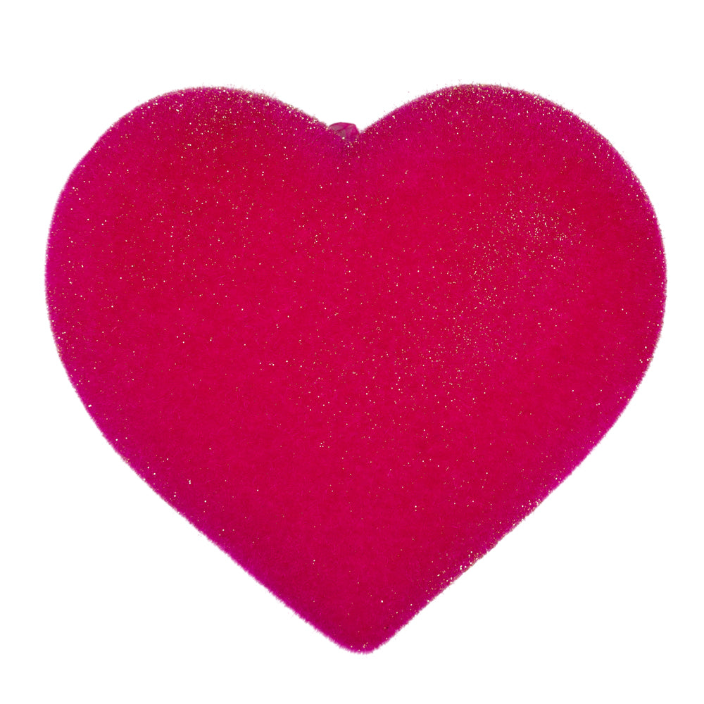 12" Flocked Heart