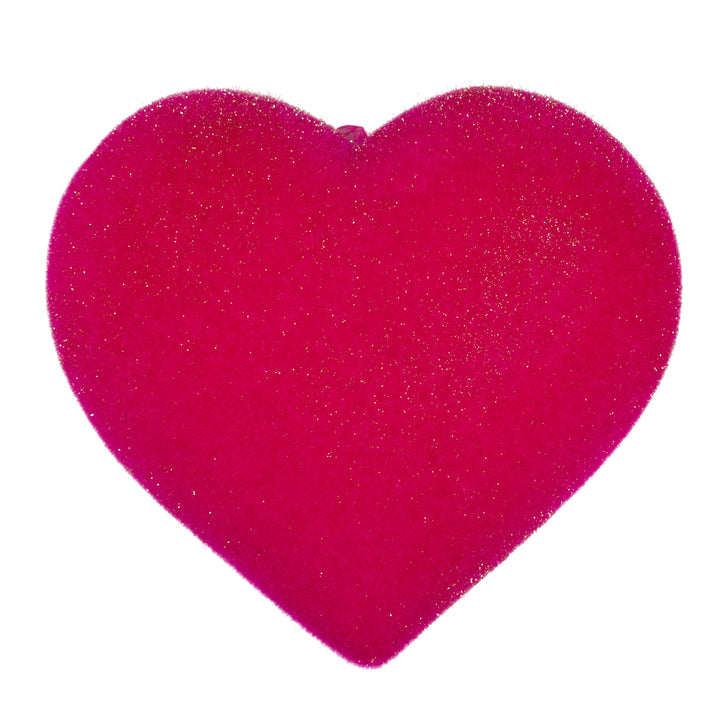 12" Flocked Heart