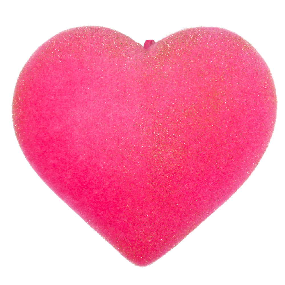 12" Flocked Heart