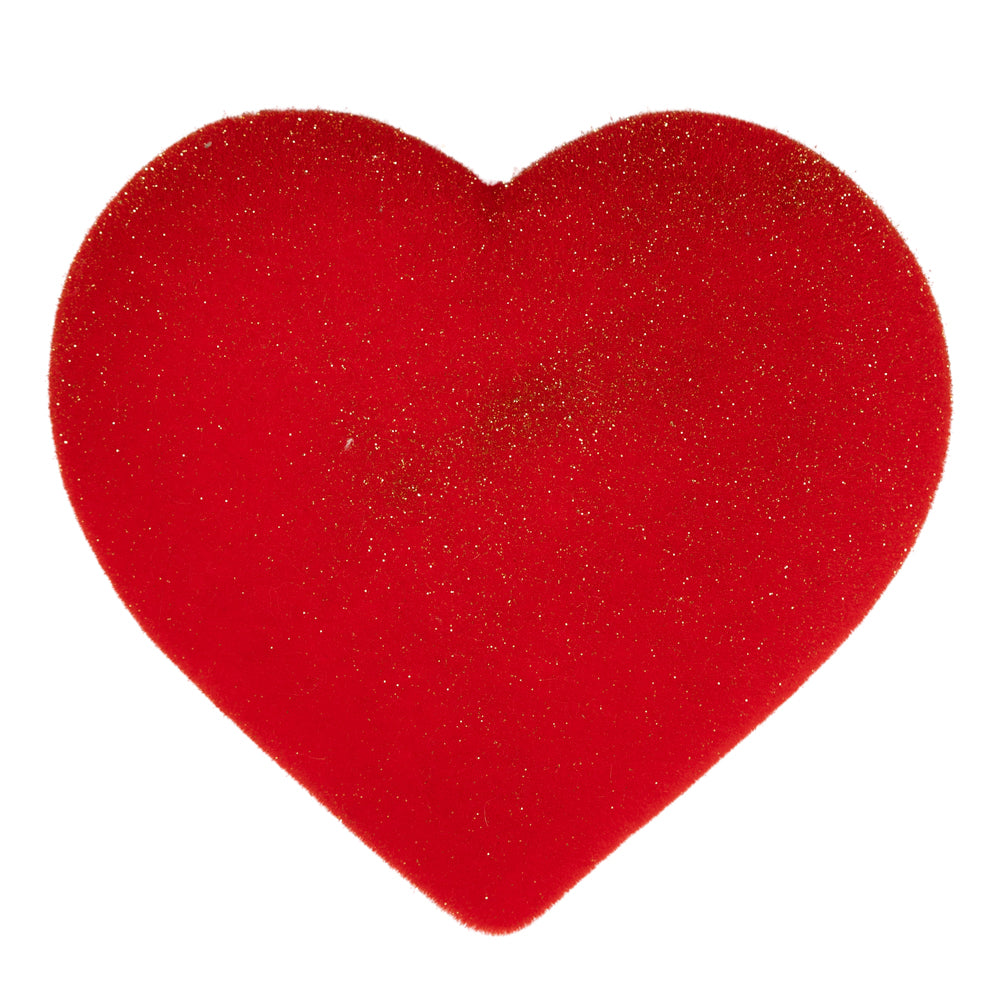 12" Flocked Heart
