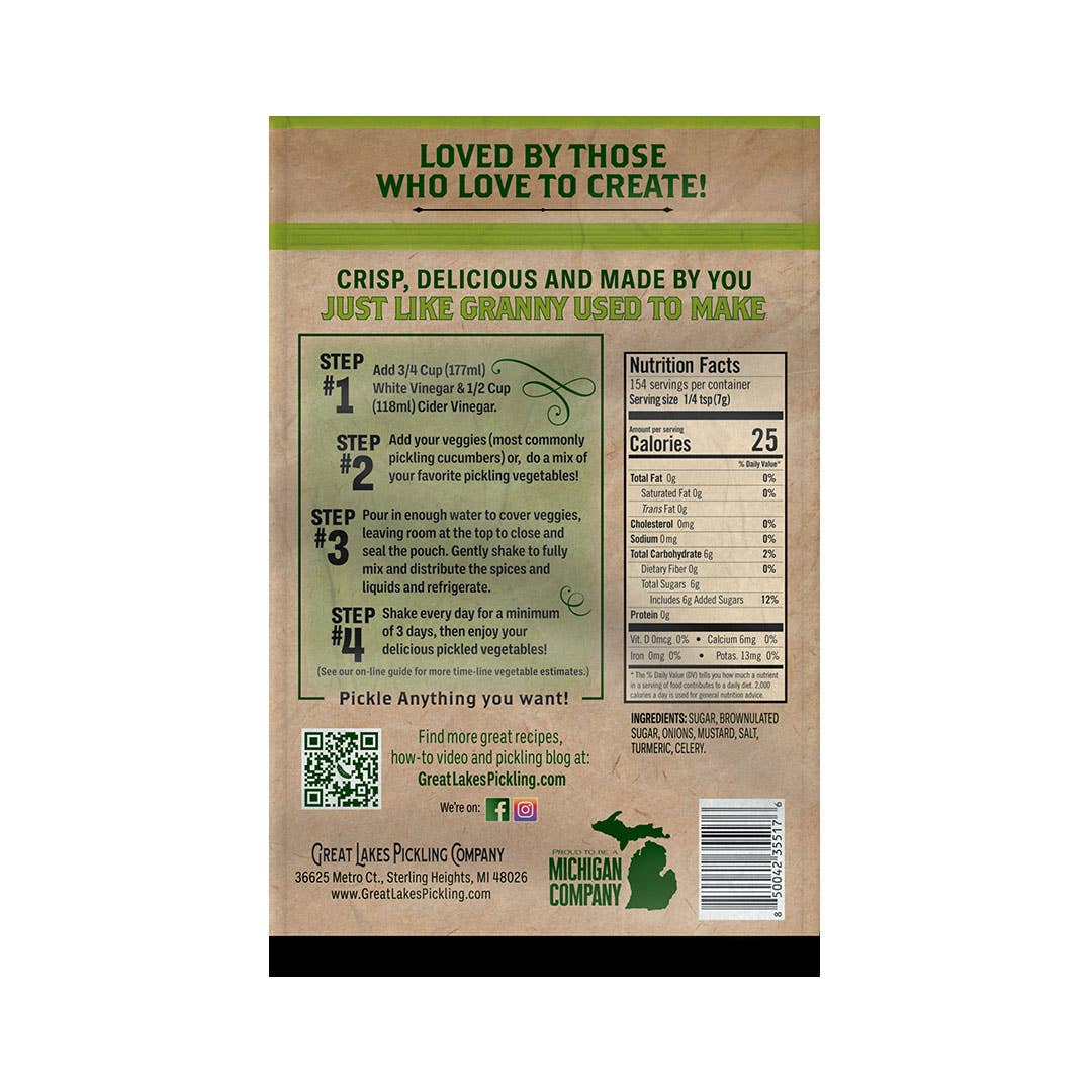 Bread & Butter Pickling Pouch