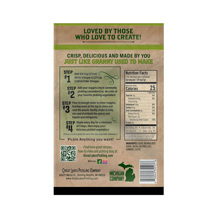 Bread & Butter Pickling Pouch