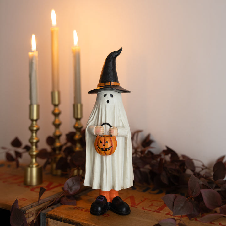 13.25" Ghost in Witch Hat