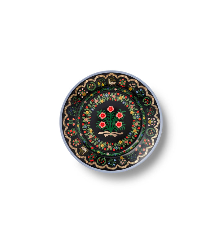 Rosette Porcelain Dessert Plate, Set of 4