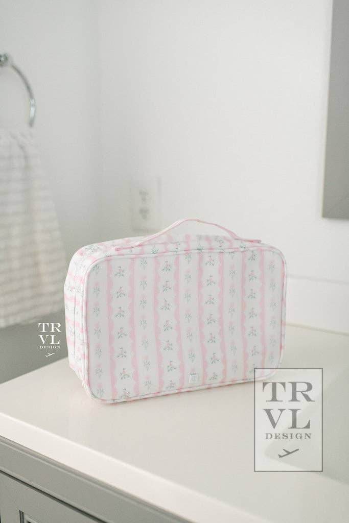 Pink Floral Toiletry Bag