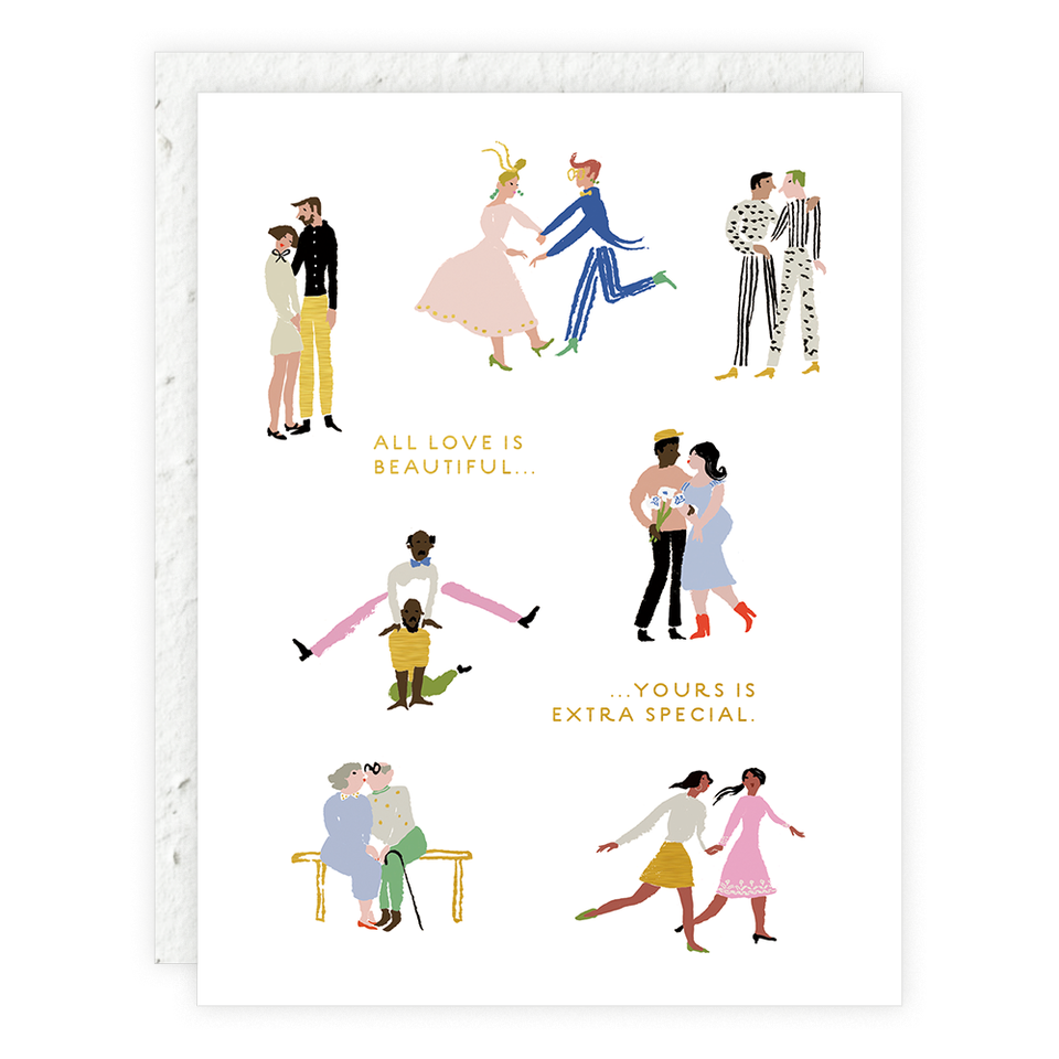 All Love Is Beautiful Wedding Card