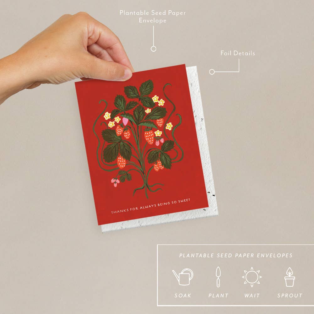 Strawberry Thank You Card