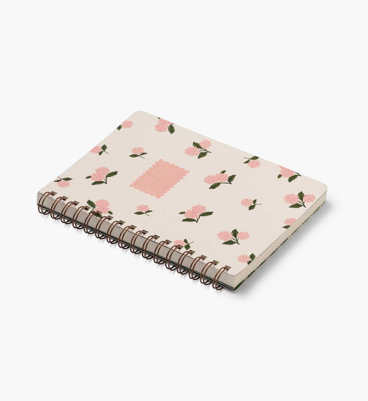 Pink Hydrangea Spiral Notebook