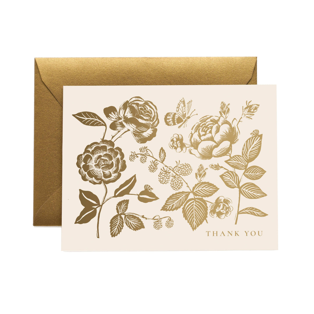 English Rose Thank You Cards Set
