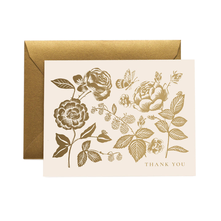 English Rose Thank You Cards Set