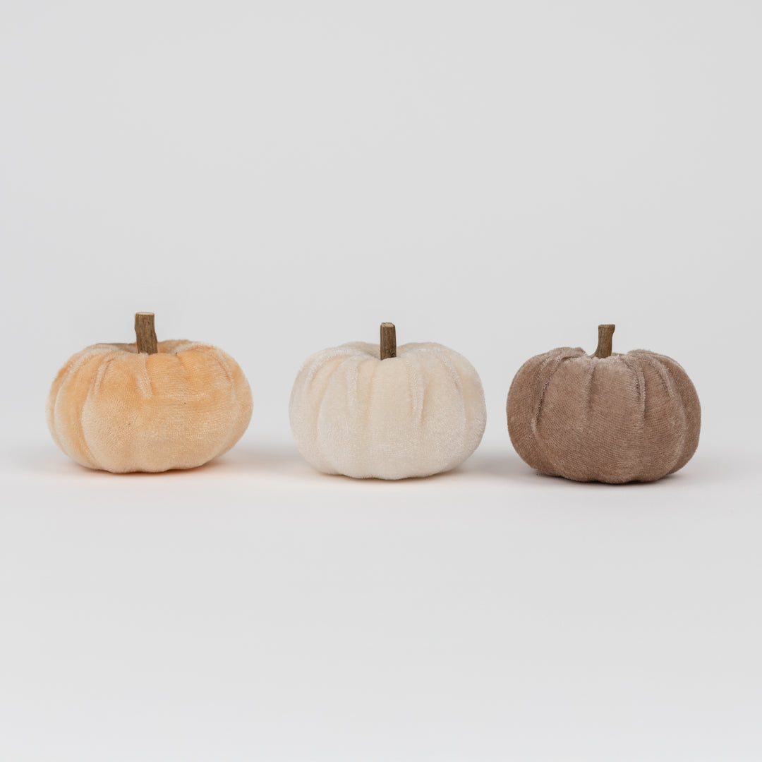 2.5" Velvet Pumpkin