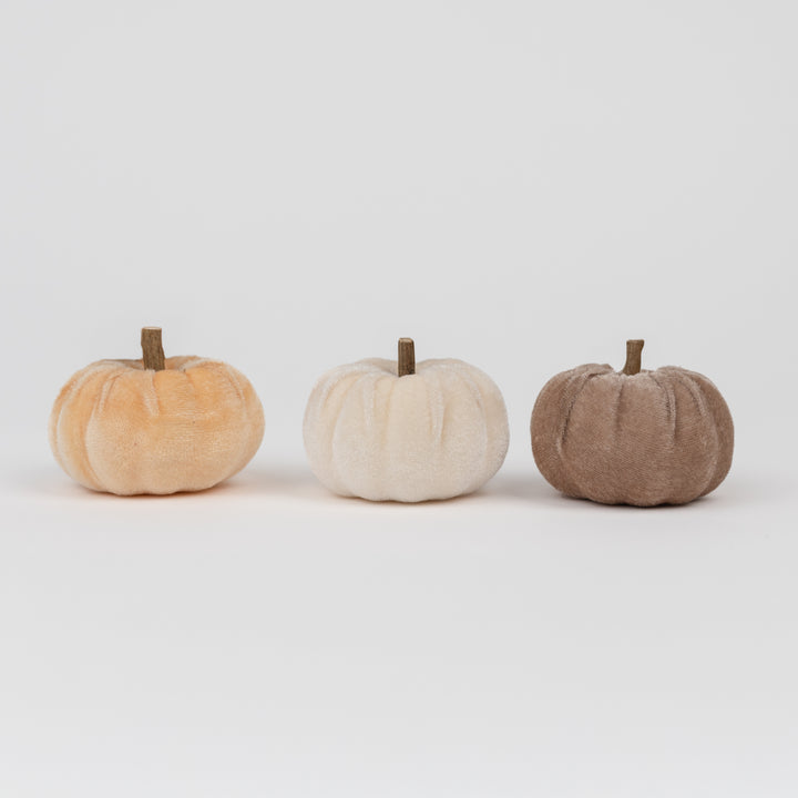 2.5" Velvet Pumpkin