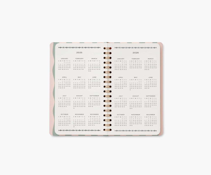 2025 Roses Spiral Pocket Planner