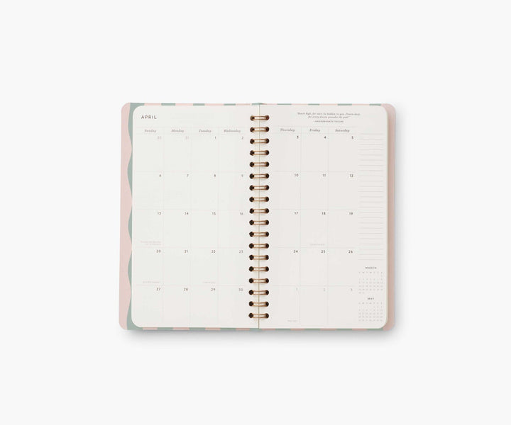 2025 Roses Spiral Pocket Planner