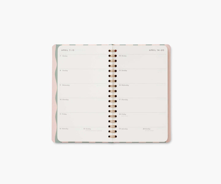 2025 Roses Spiral Pocket Planner