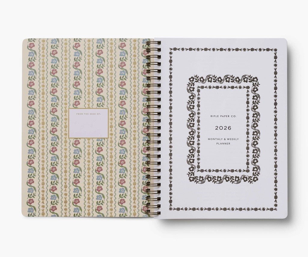 2026 Dahlia 12-Month Spiral Planner