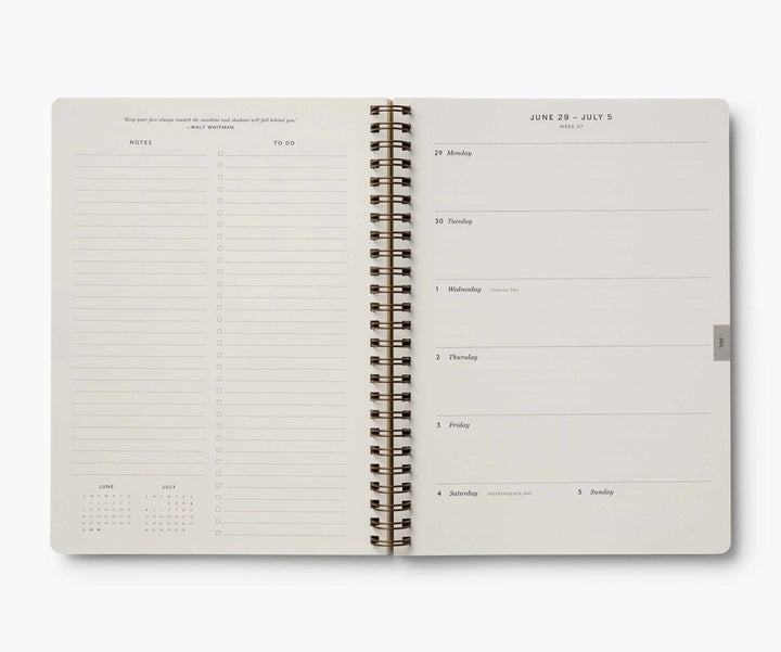 2026 Dahlia 12-Month Spiral Planner