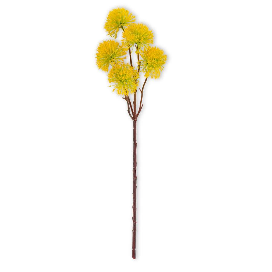 21" Yellow Thistle Stem