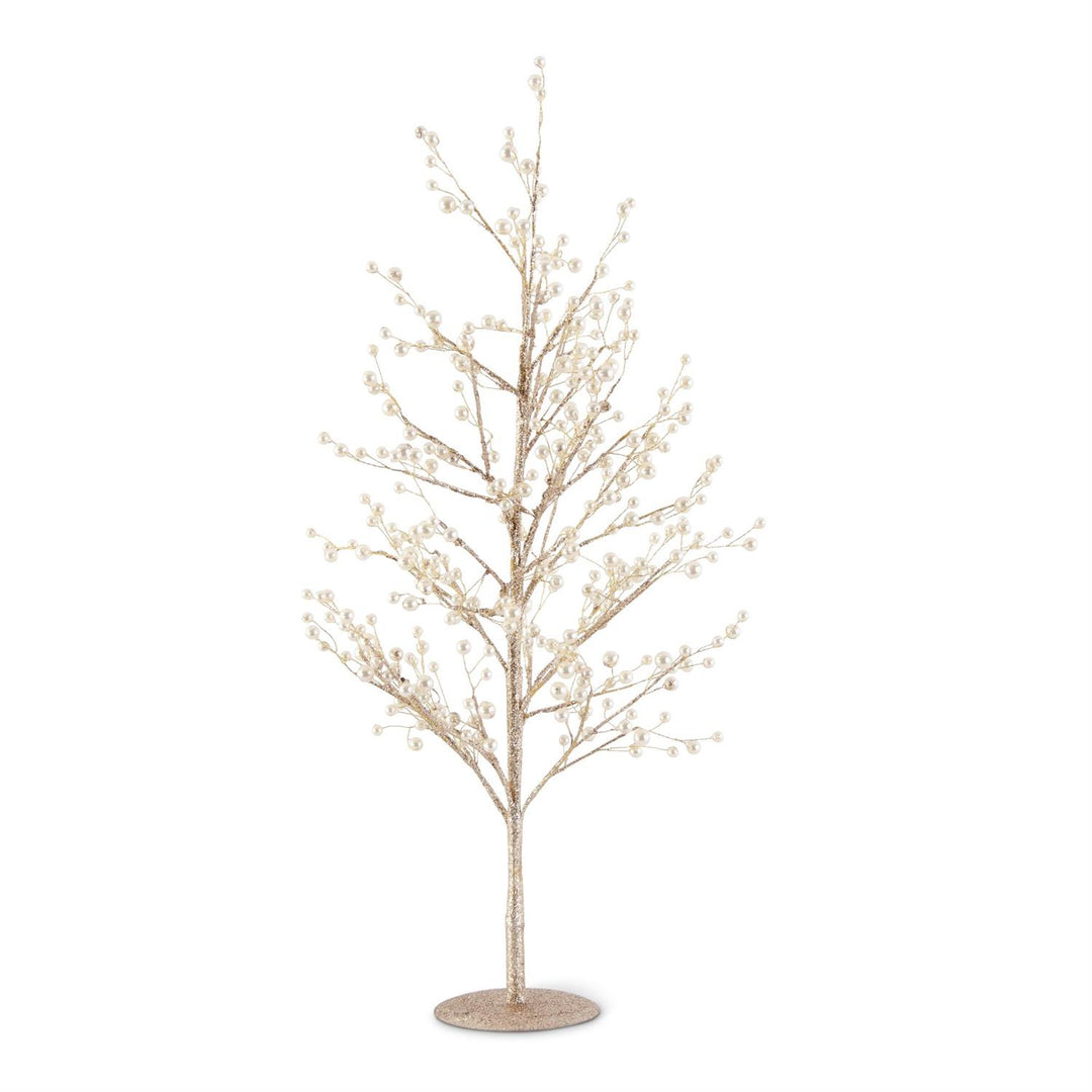 24" Gold Glitter Pearl Tree