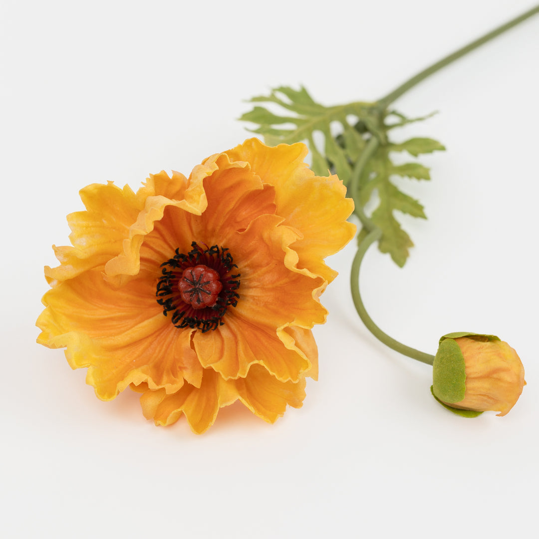 25.5" Light Orange Real Touch Poppy