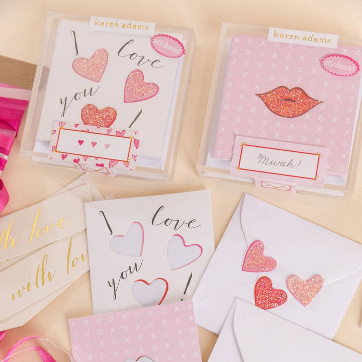 I Love You Sticker Gift Enclosure
